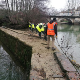 Gestion d'embacles sur ouvrage moulin Eymet