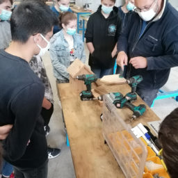 Réalisation de nichoirs pour la RCFS La Monzie. LPO Aquitaine